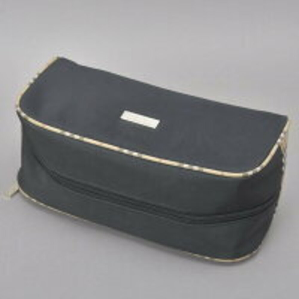 BURBERRY check pouch vanity bag black clutch multi case makeup accessories ka - Picture 5 of 10